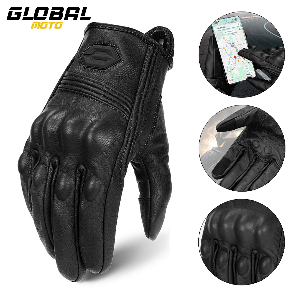 Horse Riding Glove - Winter Motorcycle Gloves Leather Motocross Full