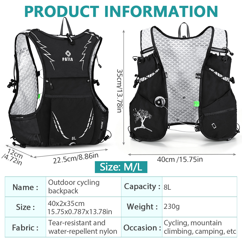 NEWBOLER 8L Outdoor Trail Runn - огляд і ціна Trail Running Vest