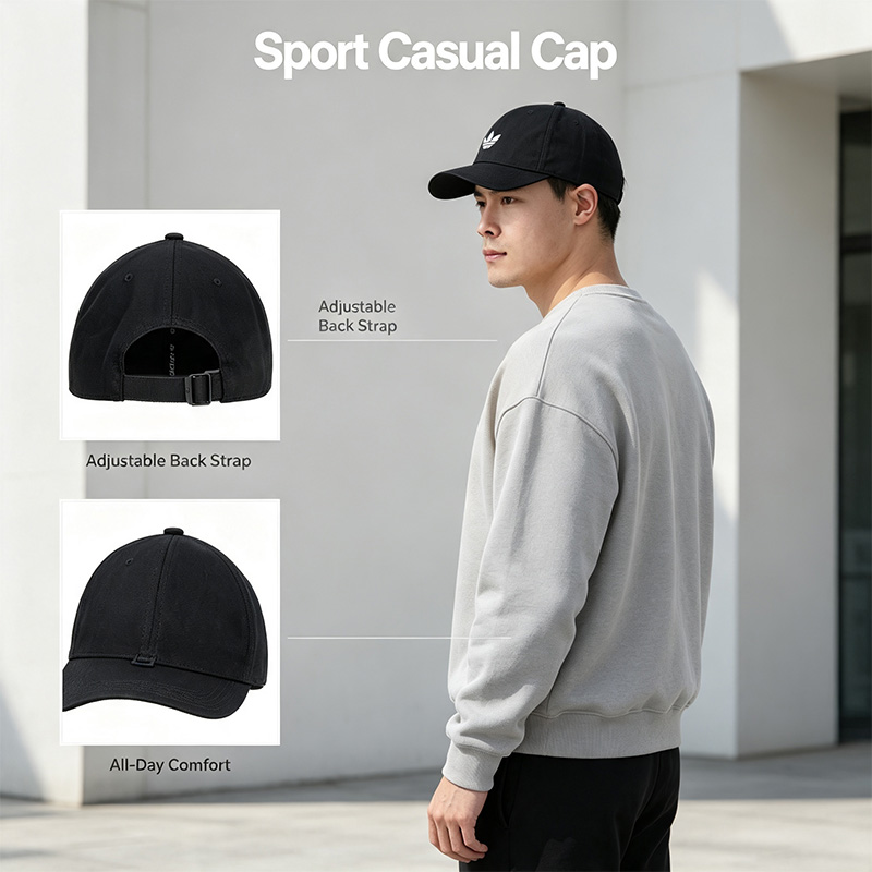 Adidas Black Baseball Cap Soft - огляд і ціна Outdoor Sport Logo